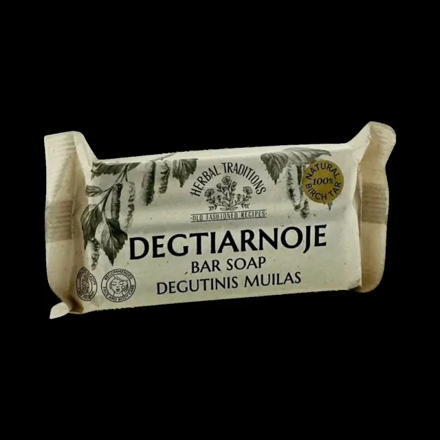 Dehtové tuhé mýdlo na obličej a tělo – 140 g – Herbal Traditions
