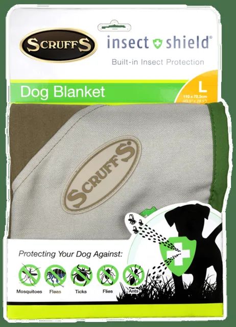 Deka Scruffs Insect Shield Blanket 110x72,5cm hnědá