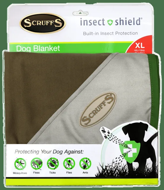Deka Scruffs Insect Shield Blanket 145x110cm hnědá