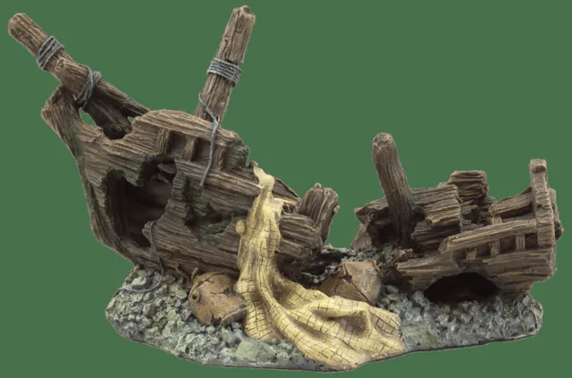 Dekorace Aqua Excellent vrak lodi 22cm