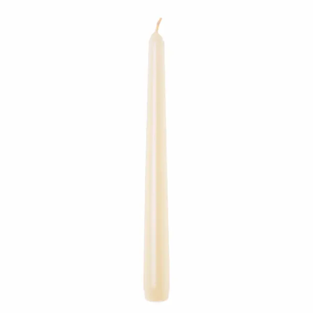 Dekorace Kónická svíčka 25 cm Béžová