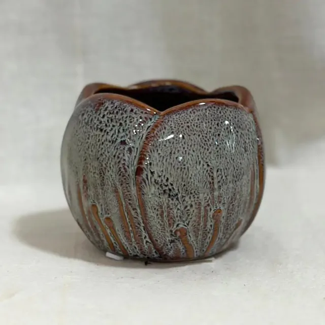 Dekorační květináč Artisan grey petal 6 cm