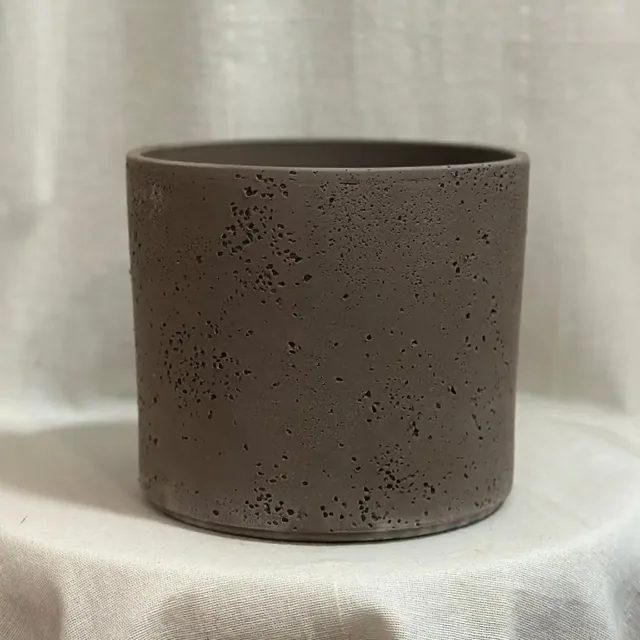 Dekorační květináč Lava dark 13 cm