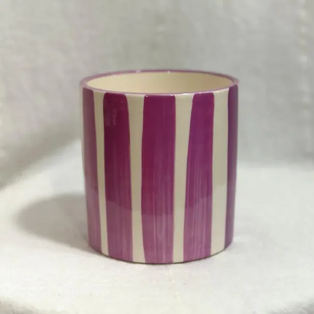 Dekorační květináč Linea violet 6 cm