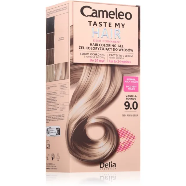 Delia Cosmetics Cameleo Taste My Hair demipermanentní barva na vlasy odstín 9.0 Vanilla Blonde 1 ks