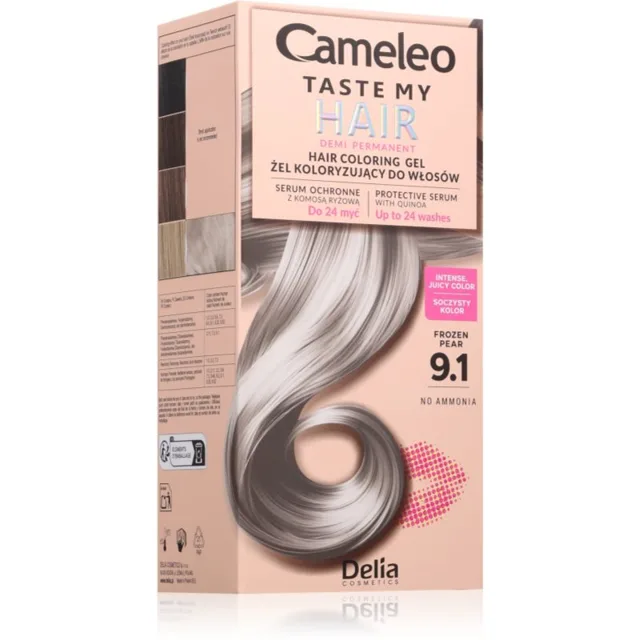 Delia Cosmetics Cameleo Taste My Hair semipermanentní barva na vlasy odstín 9.1 Frozen Pear 1 ks