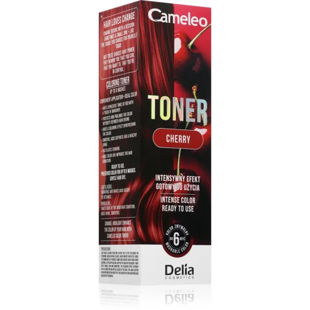 Delia Cosmetics Cameleo Toner barevný toner na vlasy odstín Cherry 75 ml