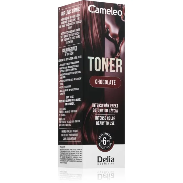 Delia Cosmetics Cameleo Toner barevný toner na vlasy odstín Chocolate 75 ml