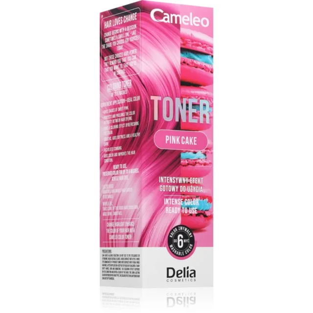 Delia Cosmetics Cameleo Toner barevný toner na vlasy odstín Pink Cake 75 ml