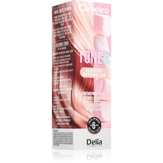 Delia Cosmetics Cameleo Toner barevný toner na vlasy odstín Raspberry Marshmallow 75 ml