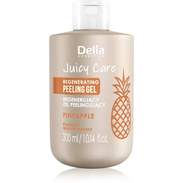 Delia Cosmetics Juicy Care Pineapple tělový peeling s regeneračním účinkem 300 ml