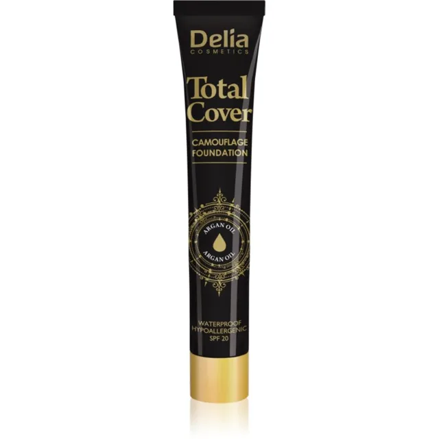 Delia Cosmetics Total Cover voděodolný make-up SPF 20 odstín 52 Ivory 25 g
