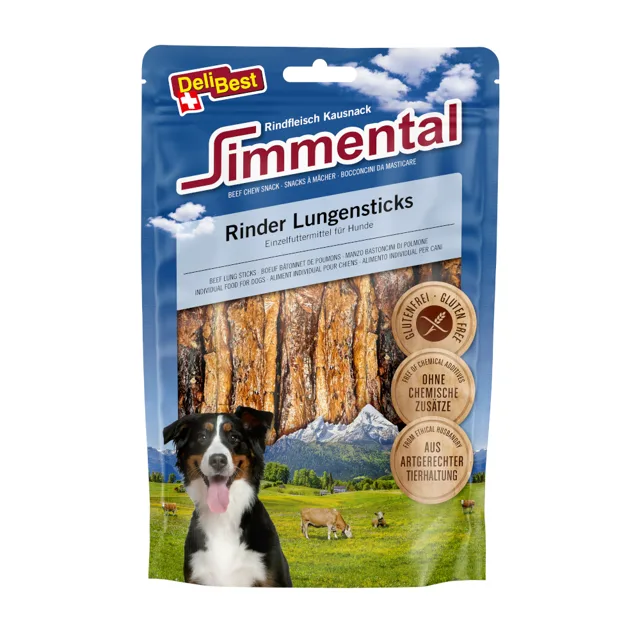 DeliBest Simmental Beef Lung Sticks - 120 g