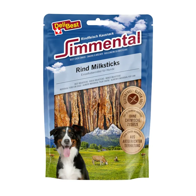 DeliBest Simmental Beef Milksticks - výhodné balení: 2 x 200 g