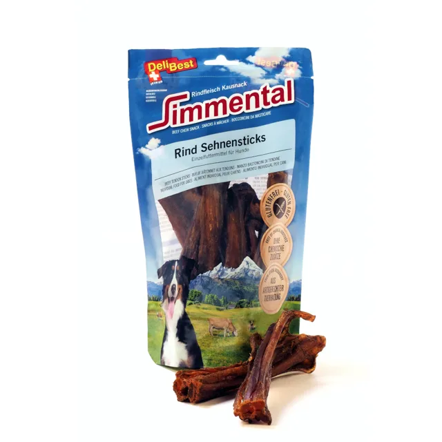 Delibest Simmental Beef Tendon Sticks - Výhodné balení: 2 x 250 g