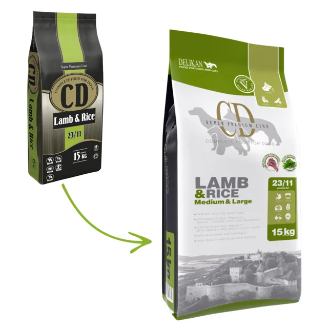 Delikan Dog CD Lamb/Rice - 15kg