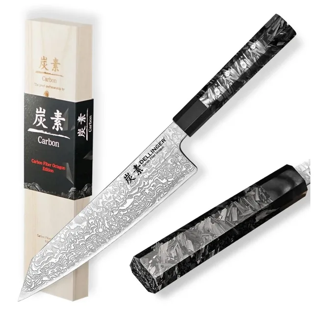 Dellinger Nůž Chef/Kiritsuke 215 mm Carbon Fiber Octagon®