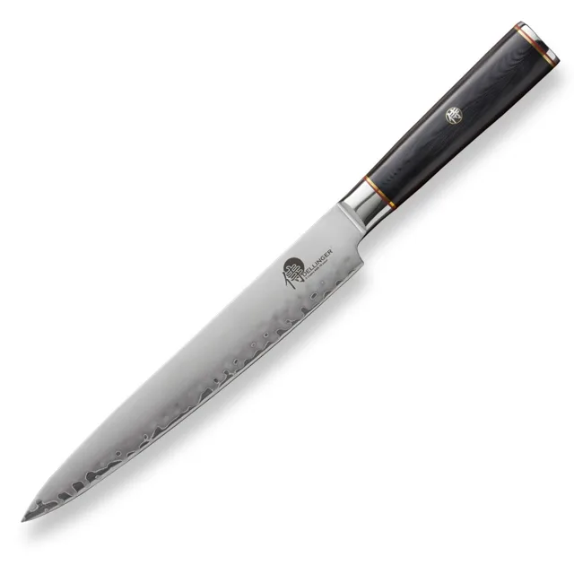 Dellinger Nůž japonský kuchařský plátkovací 225 mm Okami 3 layers AUS10