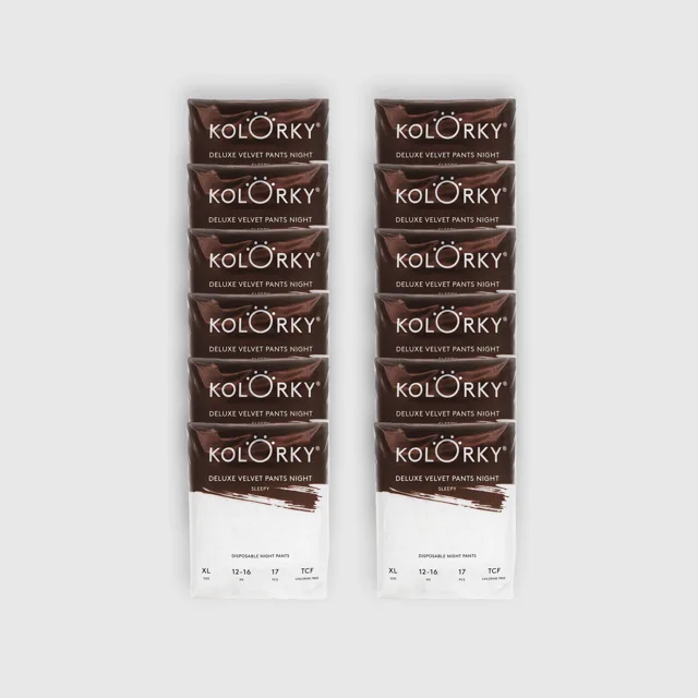 DELUXE VELVET PANTS NIGHT Sleepy XL (12–16 kg | 17 ks) / Výhodné balení (12 ks)