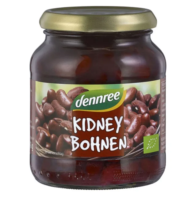 DENNREE Fazole červená ledvina ve slaném nálevu BIO 360 g