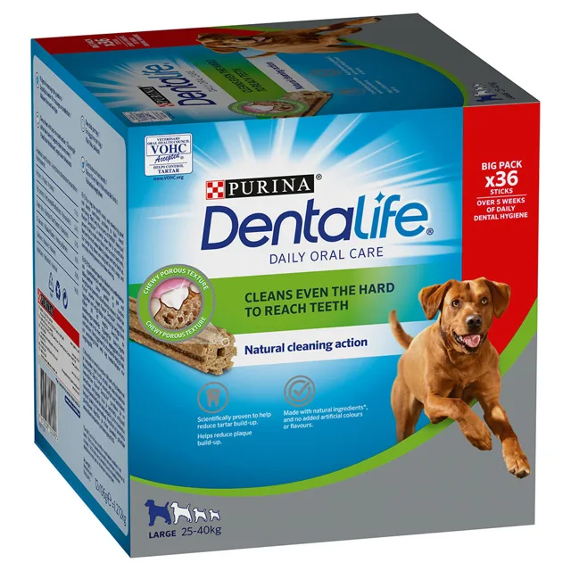 Dentalife Large pamlsky pro velké psy - 18 kusů (6 x 106 g)