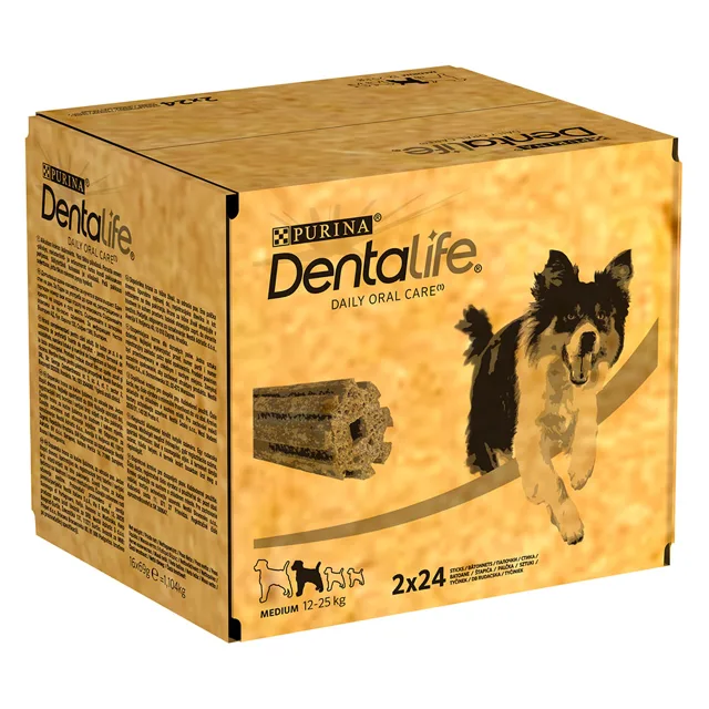 Dentalife Medium pamlsky pro střední psy - 2 x 84 kusů (56 x 69 g)