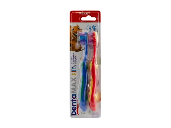 DentaMax Kids dětský zubní kartáček měkký mix barevných variant