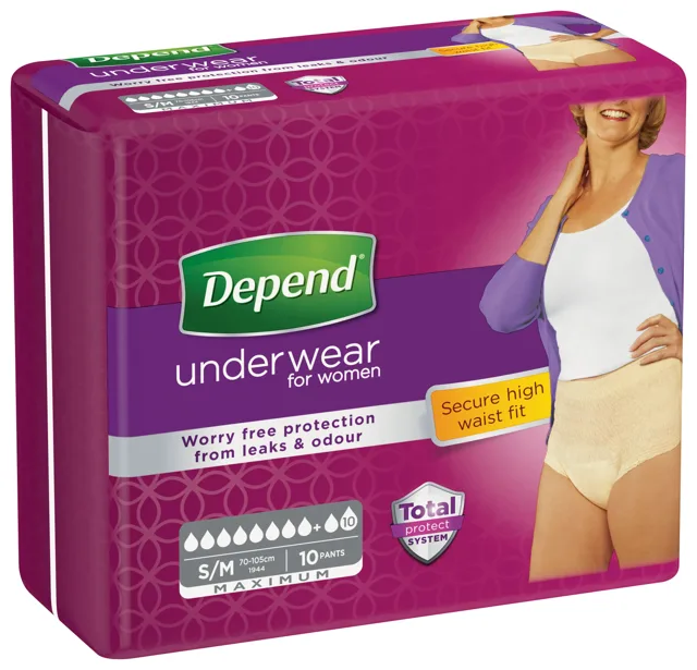Depend® Maximum S/M pro ženy vyšší pas 10 ks
