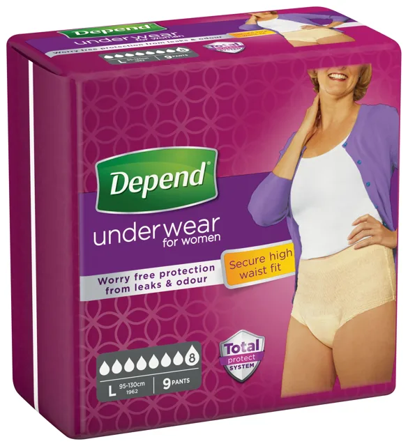 Depend Super L pro ženy 9 ks