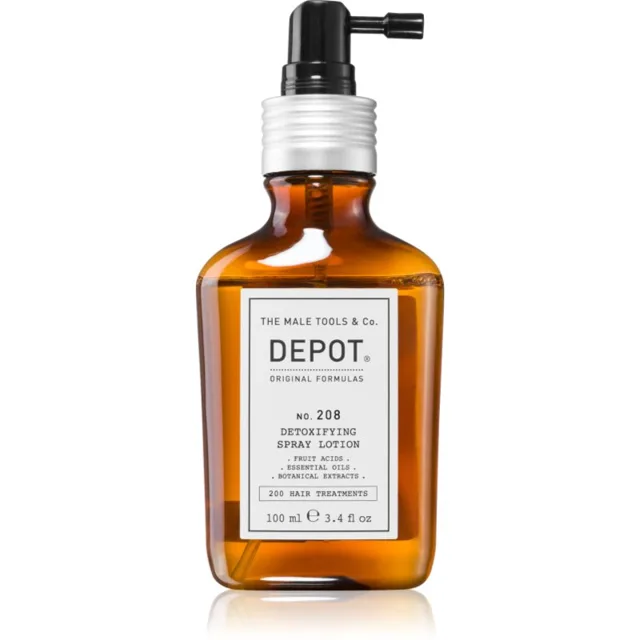 DEPOT 200 HAIR TREATMENTS NO. 208 DETOXIFYING SPRAY LOTION detoxikační kúra pro pokožku hlavy 100 ml