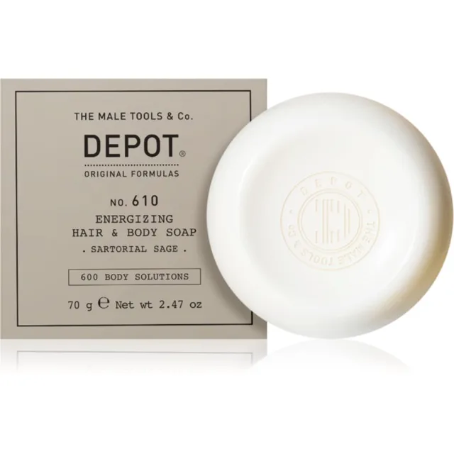 DEPOT 600 BODY SOLUTIONS NO. 610 ENERGIZING HAIR & BODY SOAP mýdlo na tělo a vlasy 70 g