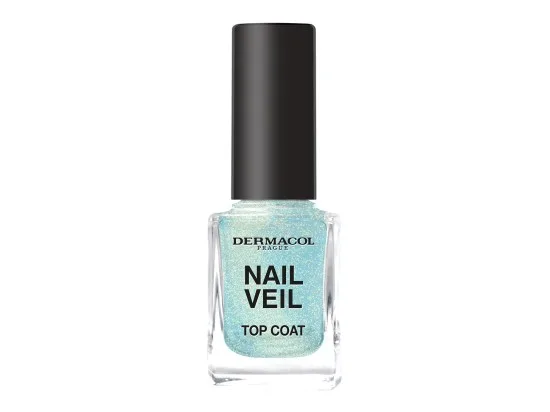 Dermacol NAIL VEIL Vrchní lak Sparkling ocean