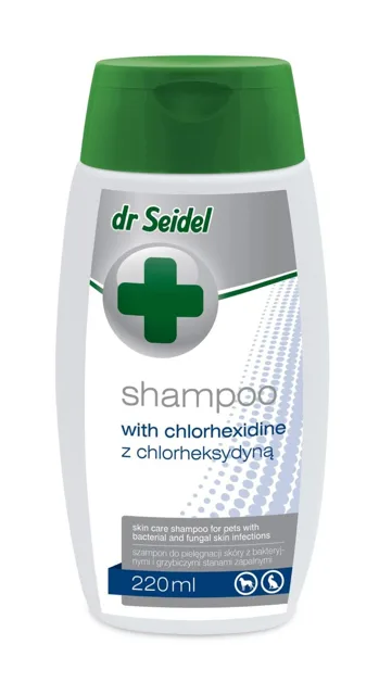 DERMAPHARM Dr. Seidel Chlorhexidinový šampon 220 ml pro psy s bakteriálními a plísňovými záněty kůže