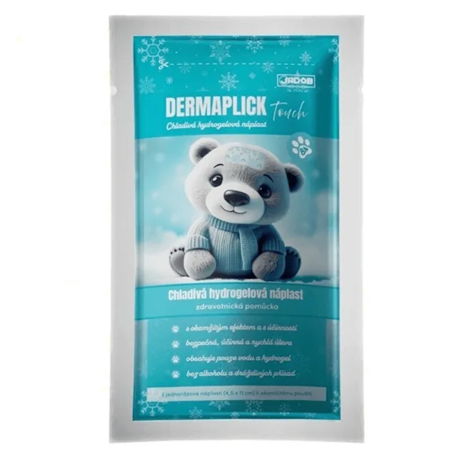 DERMAPLICK Touch chladivá hydrogelová náplast 4,5 x 11 cm 2 kusy