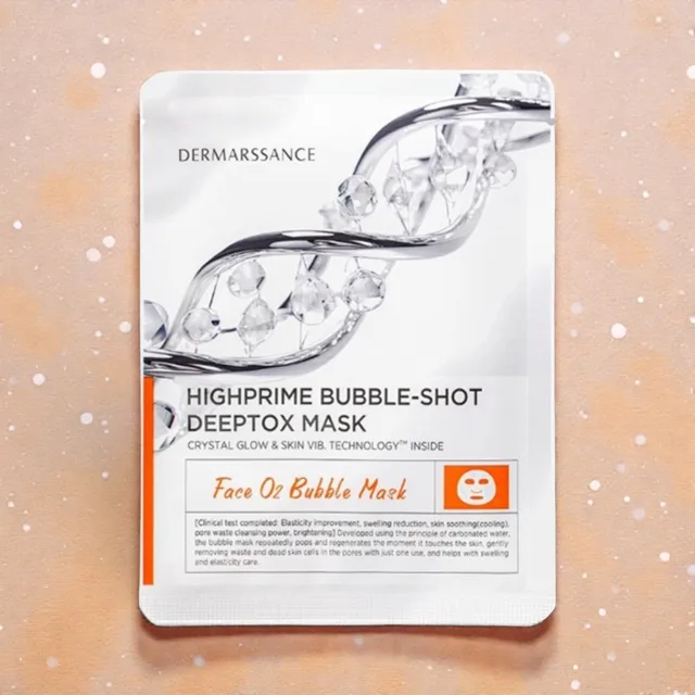 DERMARSSANCE - Bubble-shot Deeptox Mask - Hloubkově detoxikační bublinková maska - 1ks