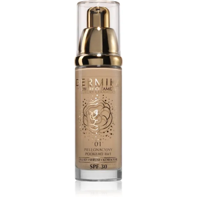 Dermika Luxury Ceramides SPF 30 pečující make-up s ceramidy odstín 01 30 ml