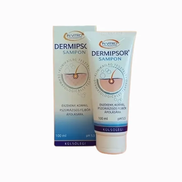 Dermipsor šampon – jemná péče o pokožku hlavy při psoriáze a seboroické dermatitidě – 100 ml – InVitro