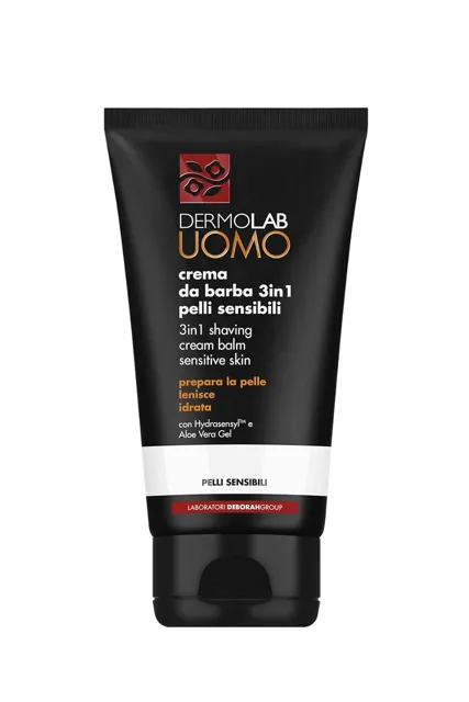 DERMOLAB Pánský krém na holení 3v1 pro citlivou pleť 150 ml
