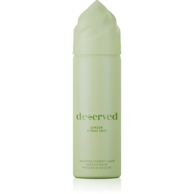 DESERVED Whipped Shower Foam Ginger Citrus Shot sprchová pěna na tělo 100 ml