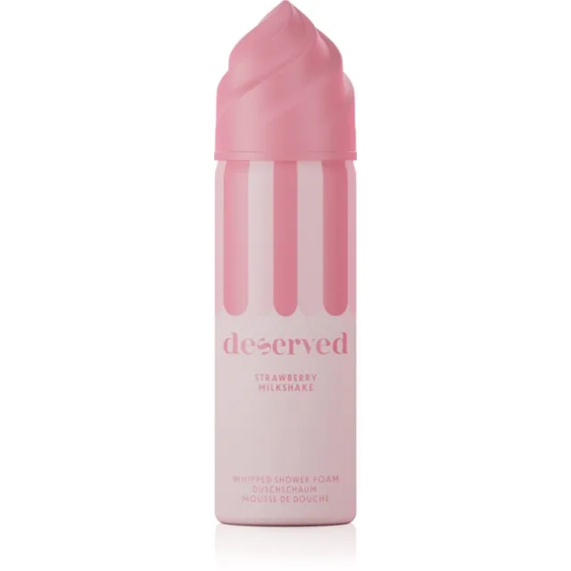 DESERVED Whipped Shower Foam Strawberry Milkshake sprchová pěna na tělo 100 ml