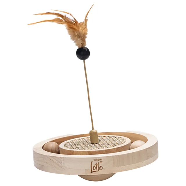 Designed by Lotte dřevěná hračka pro kočky Winni - Ø 22 x H 30 cm