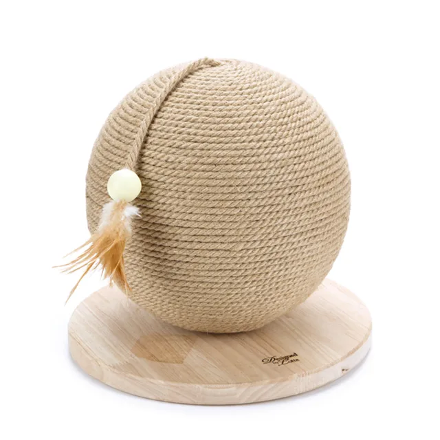 Designed by Lotte dřevěná škrabací koule Balty M - Ø 30 x H 27 cm