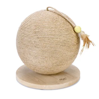 Designed by Lotte dřevěná škrabací koule Balty XL - Ø 30 x V 31,5 cm