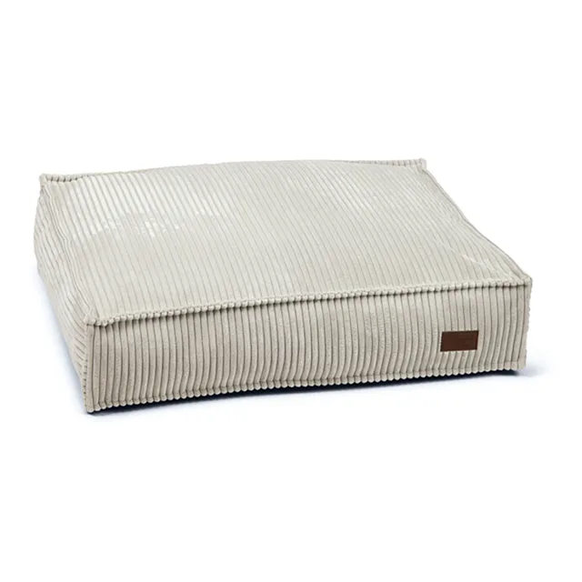 Designed by Lotte polštář na ležení žebrovaný, světle šedý - délka cca 100 x šířka 70 x výška 15 cm