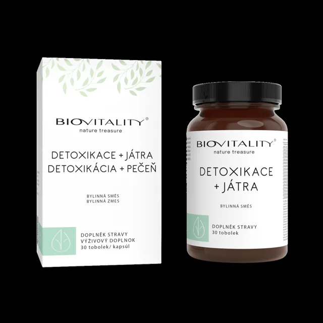 Detoxikace + játra – bylinné kapsle 30 ks – Green idea