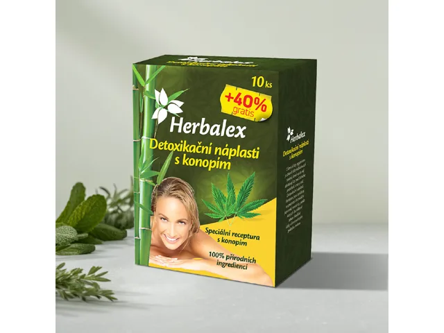 Detoxikační náplasti s konopím - 60 ks - Herbalex