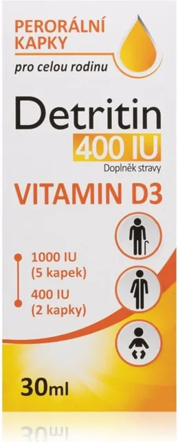 Detritin 400 IU Vitamin D3 kapky 30 ml