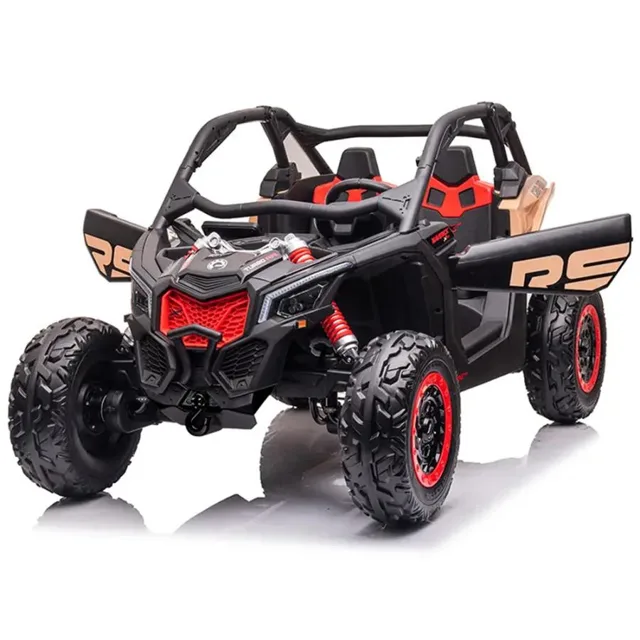 Dětská dvoumístná buggy v černé barvě