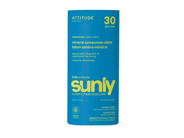 Dětská minerální ochranná tyčinka na celé tělo SPF 30 - bez vůně, 60 g