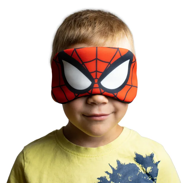 Dětské masky na spaní Barva: Spiderman, červená